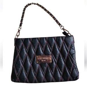 VALENTINO Black Quilted Shoulder Bag